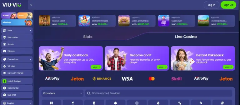 Viu-Viu Casino Screenshot 3