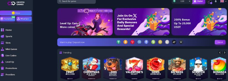 CryptoGames Casino review Screenshot 2