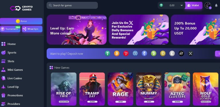 CryptoGames Casino review Screenshot 3