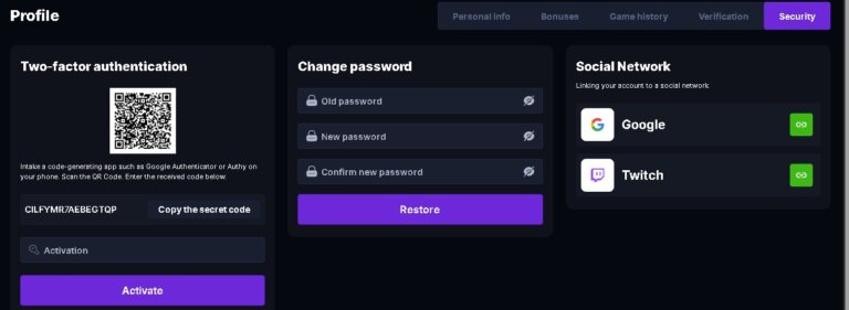 Hashlucky casino review Screenshot 3
