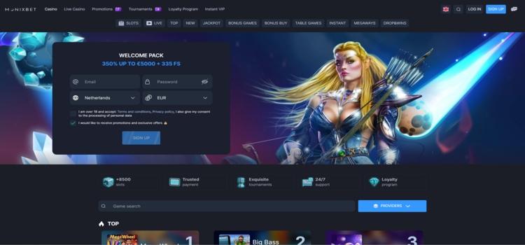 Monixbet Casino Screenshot 2