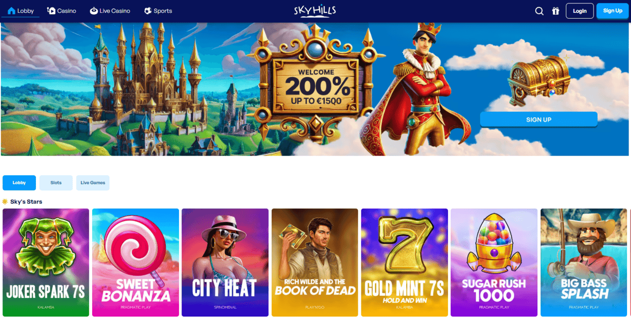 Skyhills beste online casino