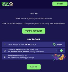 SpinPanda Casino verificatie