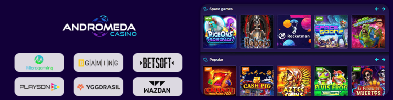 Space Andromeda Casino Screenshot 3