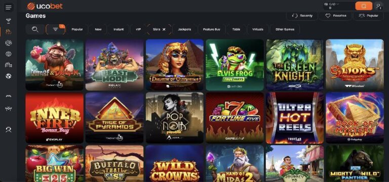 UcoBet Casino Screenshot 2