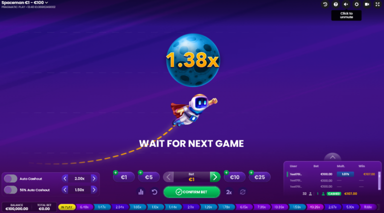 Spaceman Crashgame Online